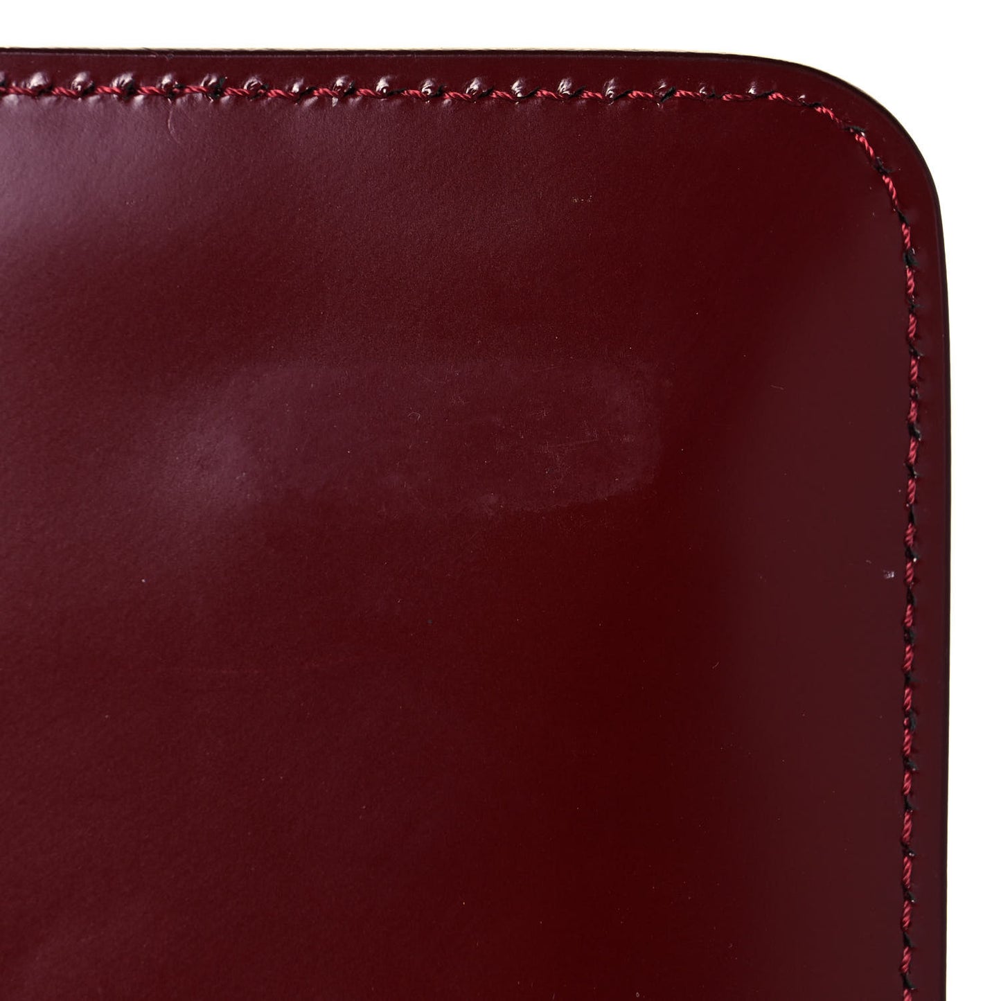 Calfskin Padded Diag Binder Flap Bag Burgundy