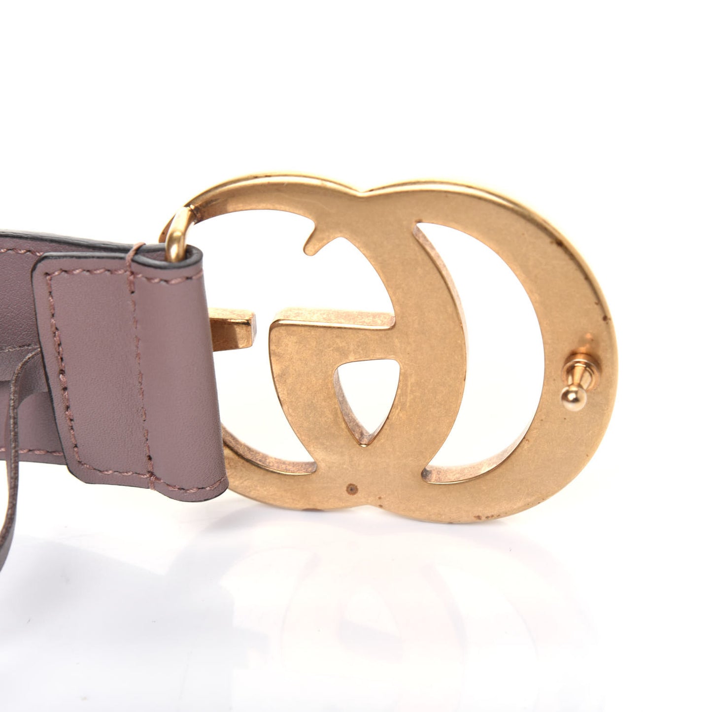Calfskin Double G 40mm Belt 85 34 Porcelain Rose