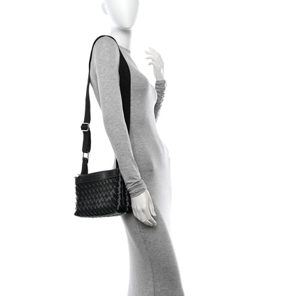 Bottega Veneta Nappa Intrecciato Duo Bag Black Natural 2 of 10