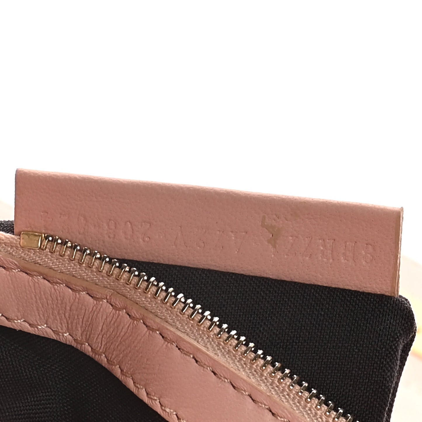 Nappa FF 1974 Embossed Large Baguette Rosa Bourbon