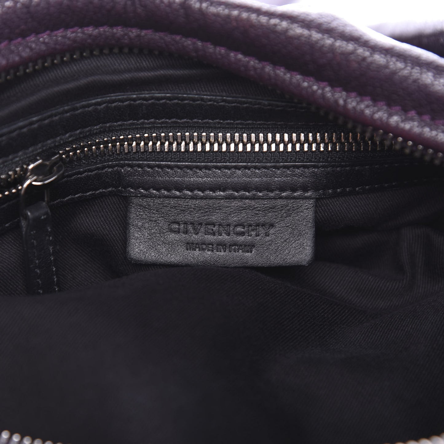 Sugar Goatskin Large Pandora Aubergine