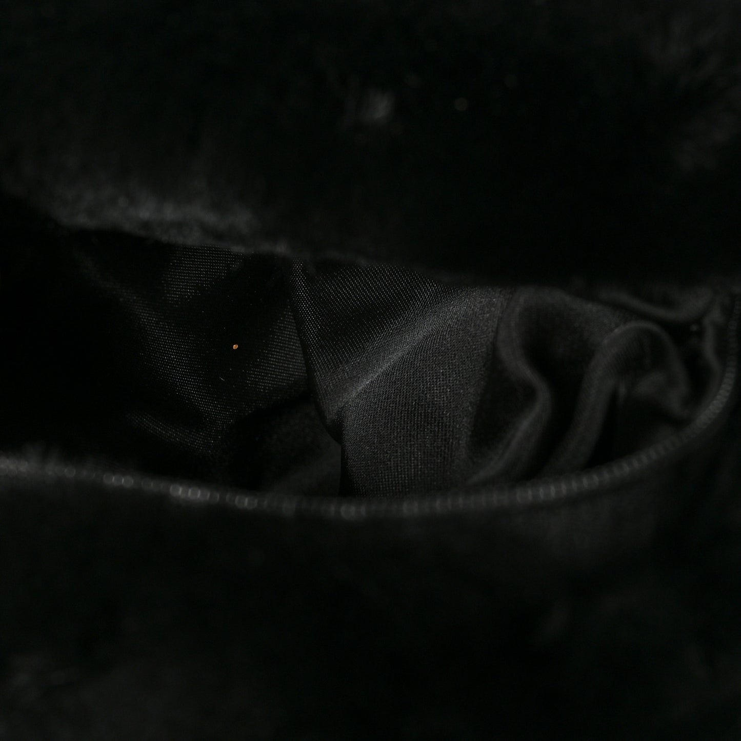 Mink Fur Beaded CC Muff Bag Black