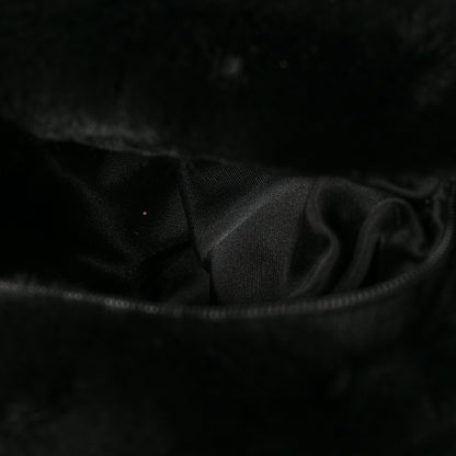 Chanel Mink Fur Beaded CC Muff Bag Black 4 of 9