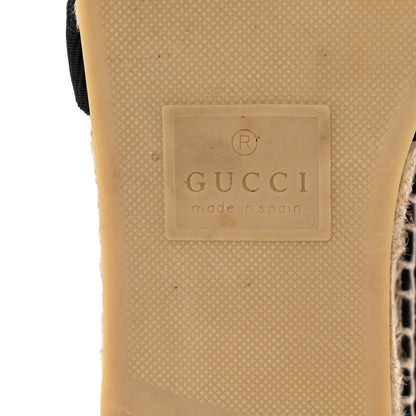 Gucci Canvas Crystal Embellished Espadrilles 39 Black 7 of 11