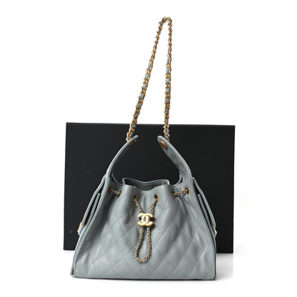 Chanel Caviar Quilted Small Chanel 25 Handbag Light Green 17 of 17
