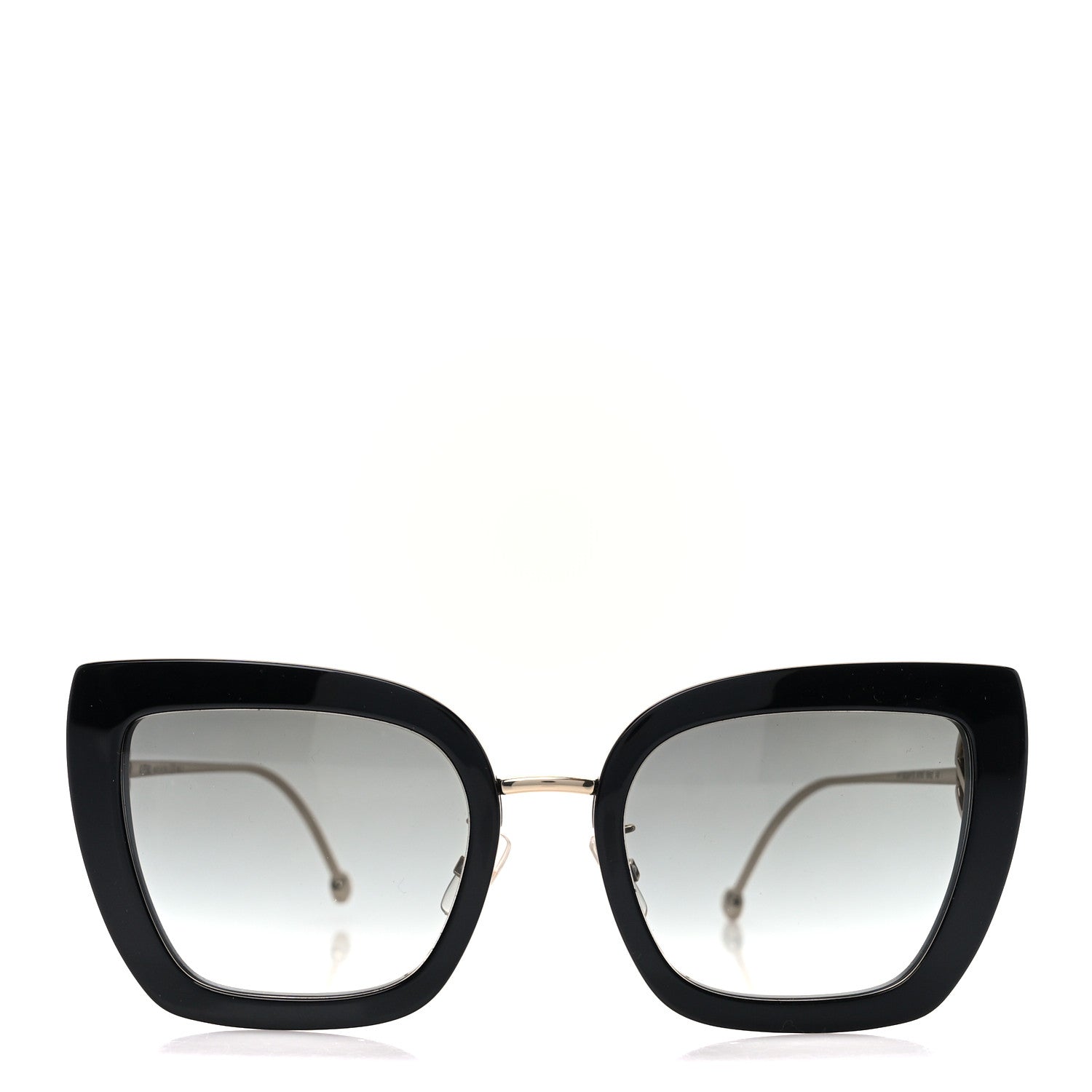 Fendi Acetate Metal F is Fendi Square Cat Eye Sunglasses FF 0424/F/S Black 2 of 7
