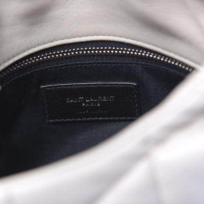 Saint Laurent Lambskin Quilted Toy Loulou Puffer Monogram Chain Satchel Crema Soft 6 of 13