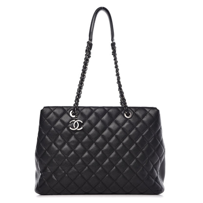 Chanel Caviar Quilted City Shopping Tote Black 1 of 12
