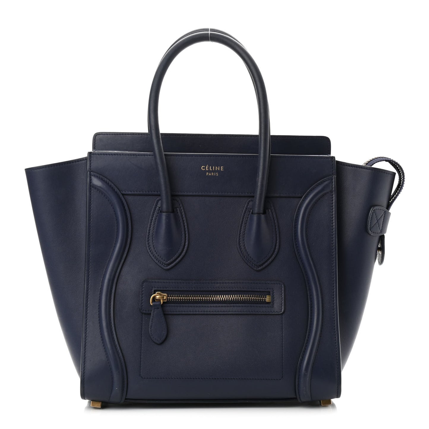 Smooth Calfskin Micro Luggage Navy Blue