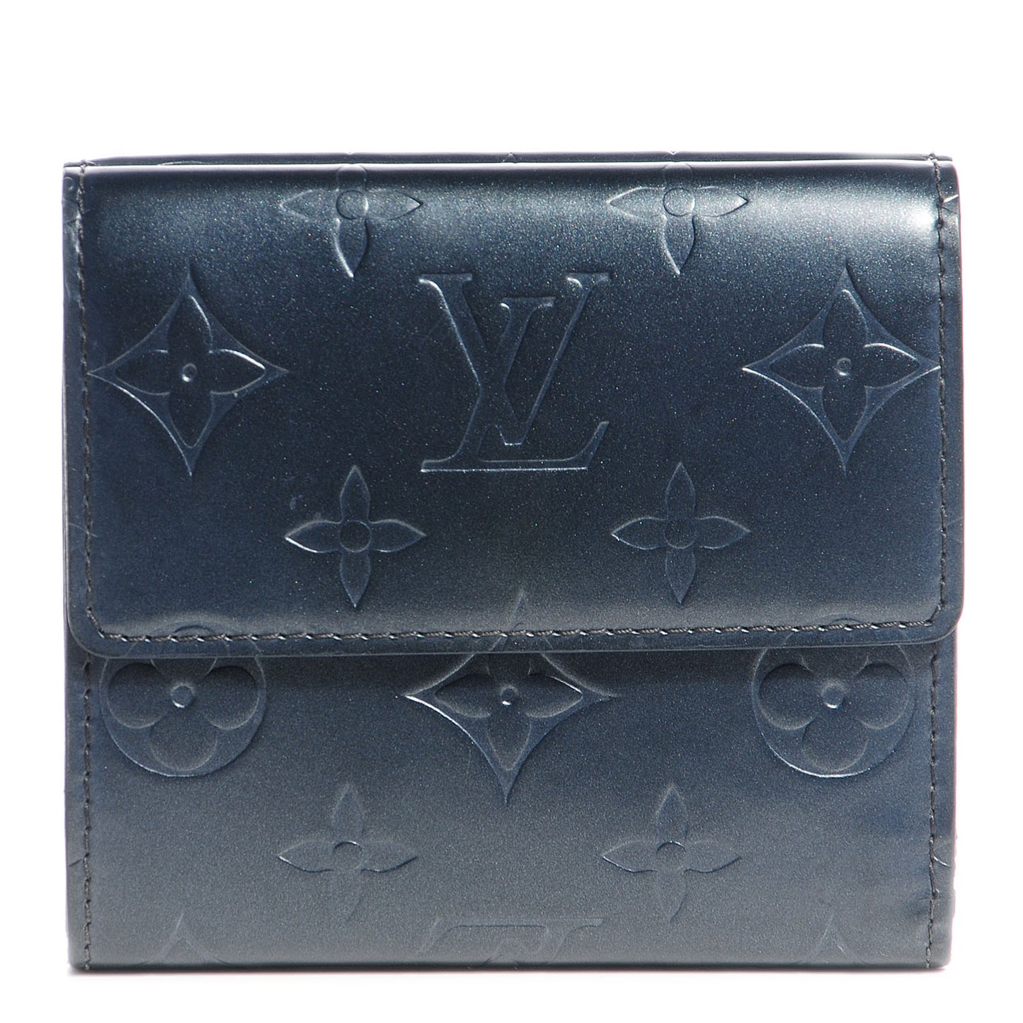 Mat Monogram Elise Wallet Blue