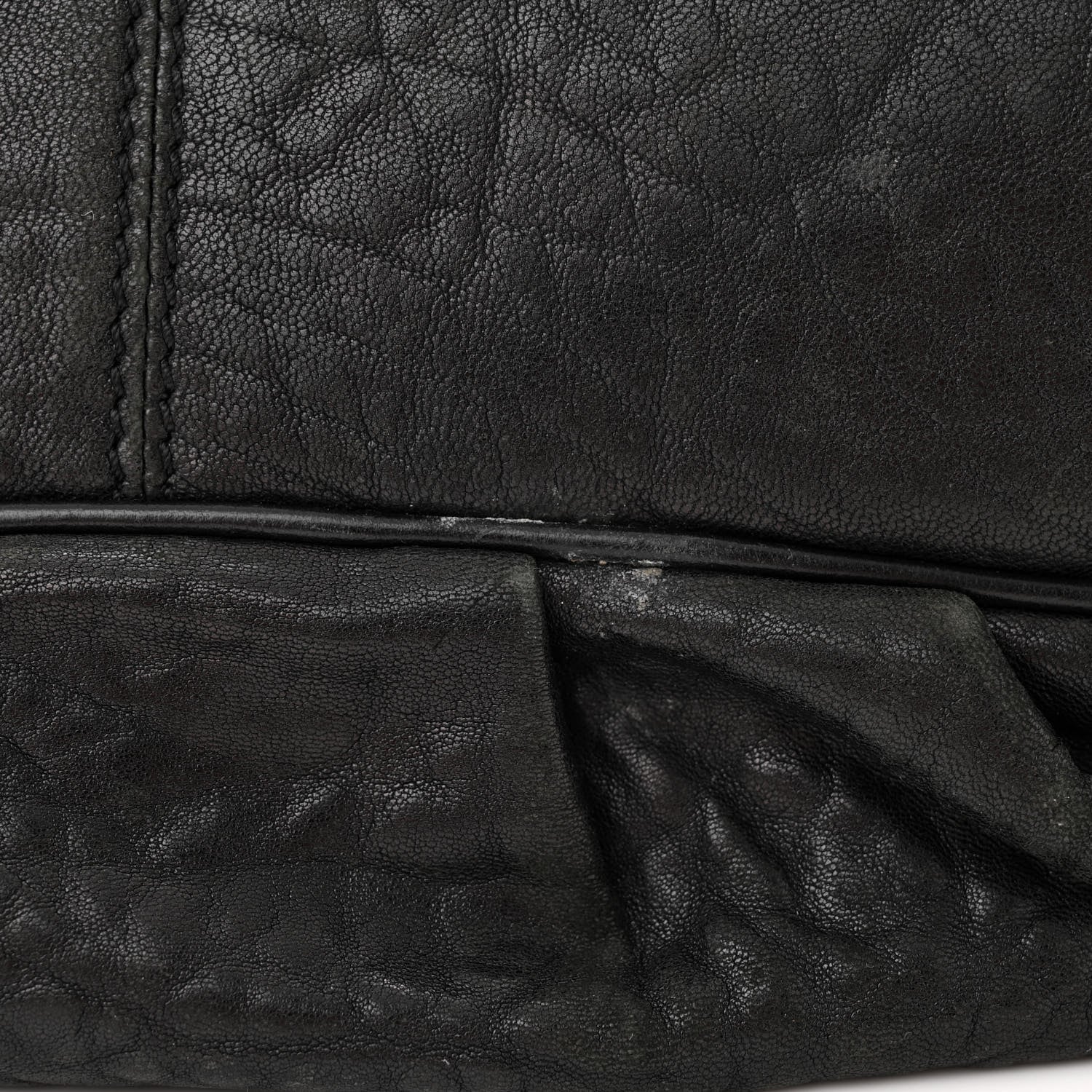 Fendi Crinkled Lambskin Mia Shoulder Flap Black 11 of 11
