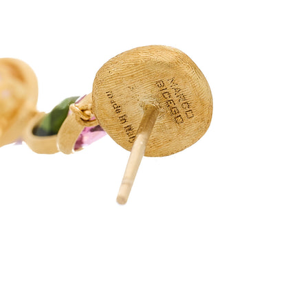 Marco Bicego 18K Yellow Gold Multi Gemstone Jaipur Color Drop Earrings 4 of 4
