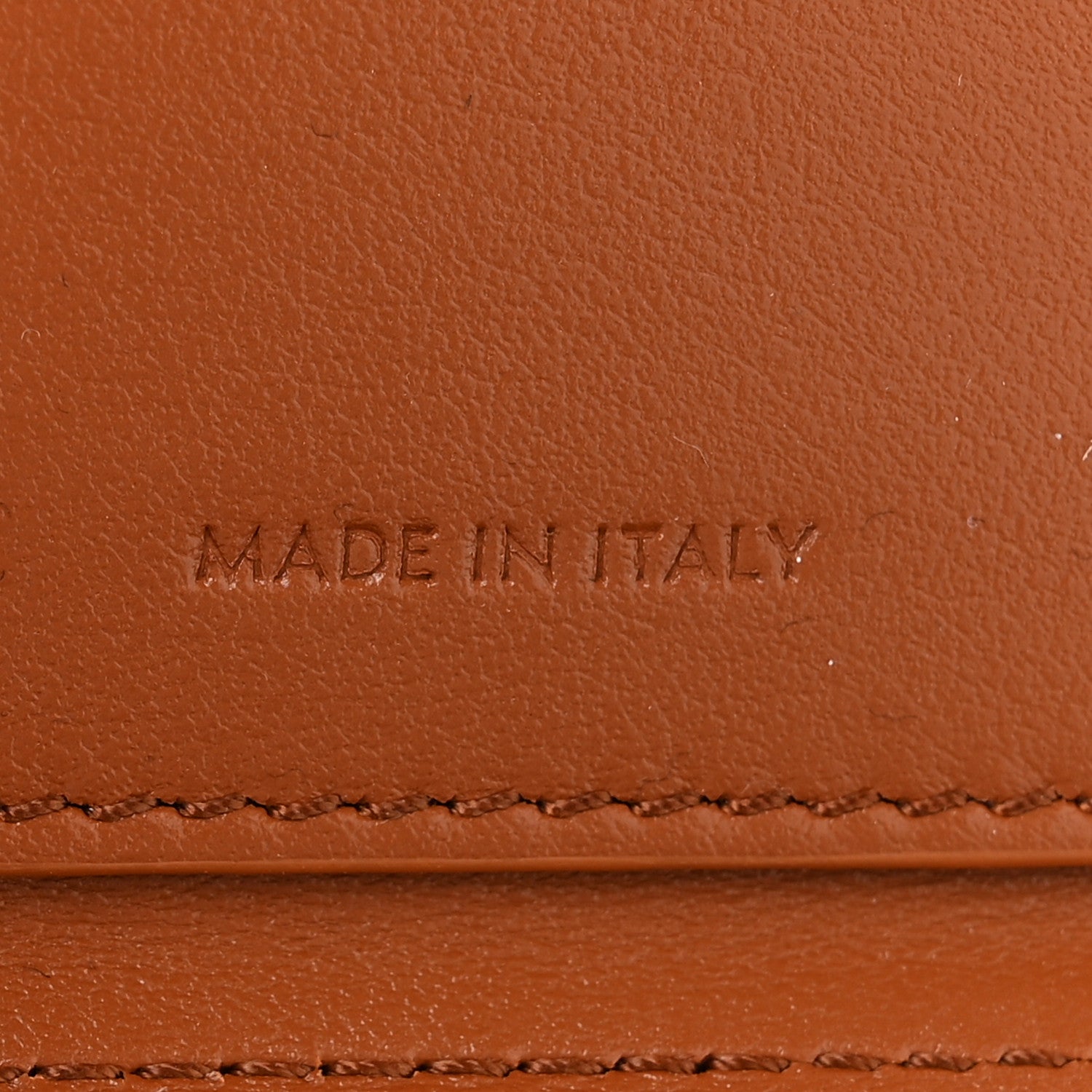 Celine Satinated Calfskin 16 Small Tri-Fold Wallet Tan 8 of 8