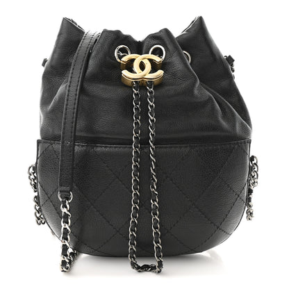 Chanel Calfskin Quilted Small Gabrielle Bucket Black 1 of 9