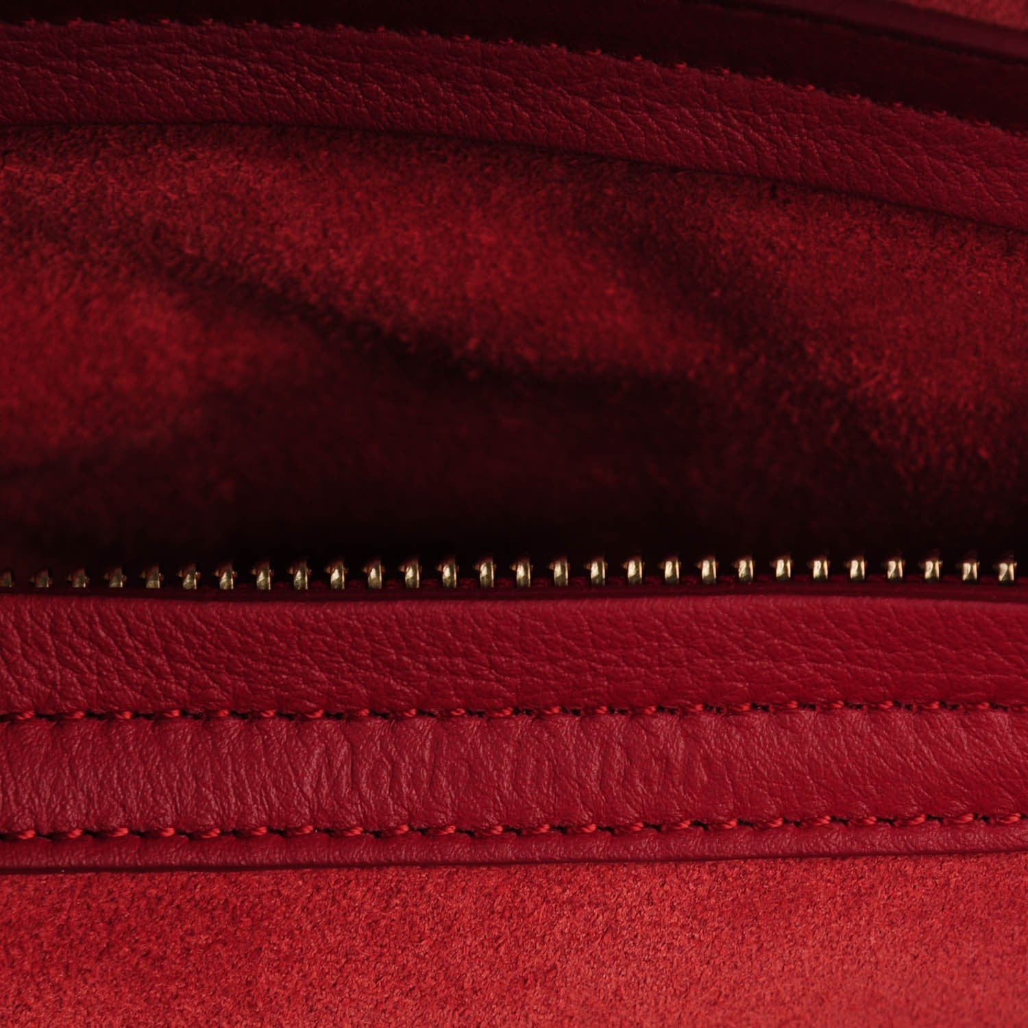 Celine Supple Calfskin Medium Phantom Luggage Red 6 of 8