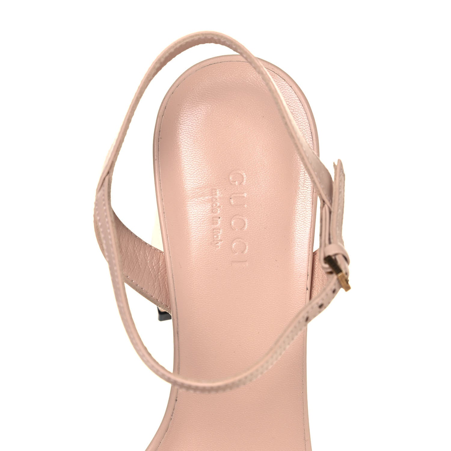 Gucci Lifford Calfskin GG Marmont Ankle Wrap 75mm Sandals 37 Skin Rose 7 of 7