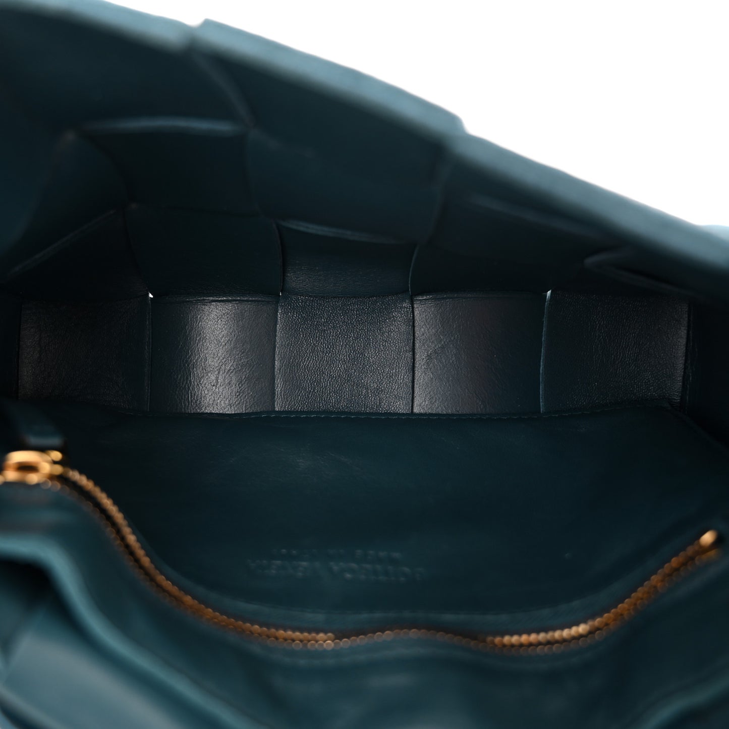 Grained Calfskin Maxi Intrecciato Cassette Crossbody Bag Deep Blue