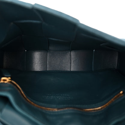 Bottega Veneta Grained Calfskin Maxi Intrecciato Cassette Crossbody Bag Deep Blue 5 of 10