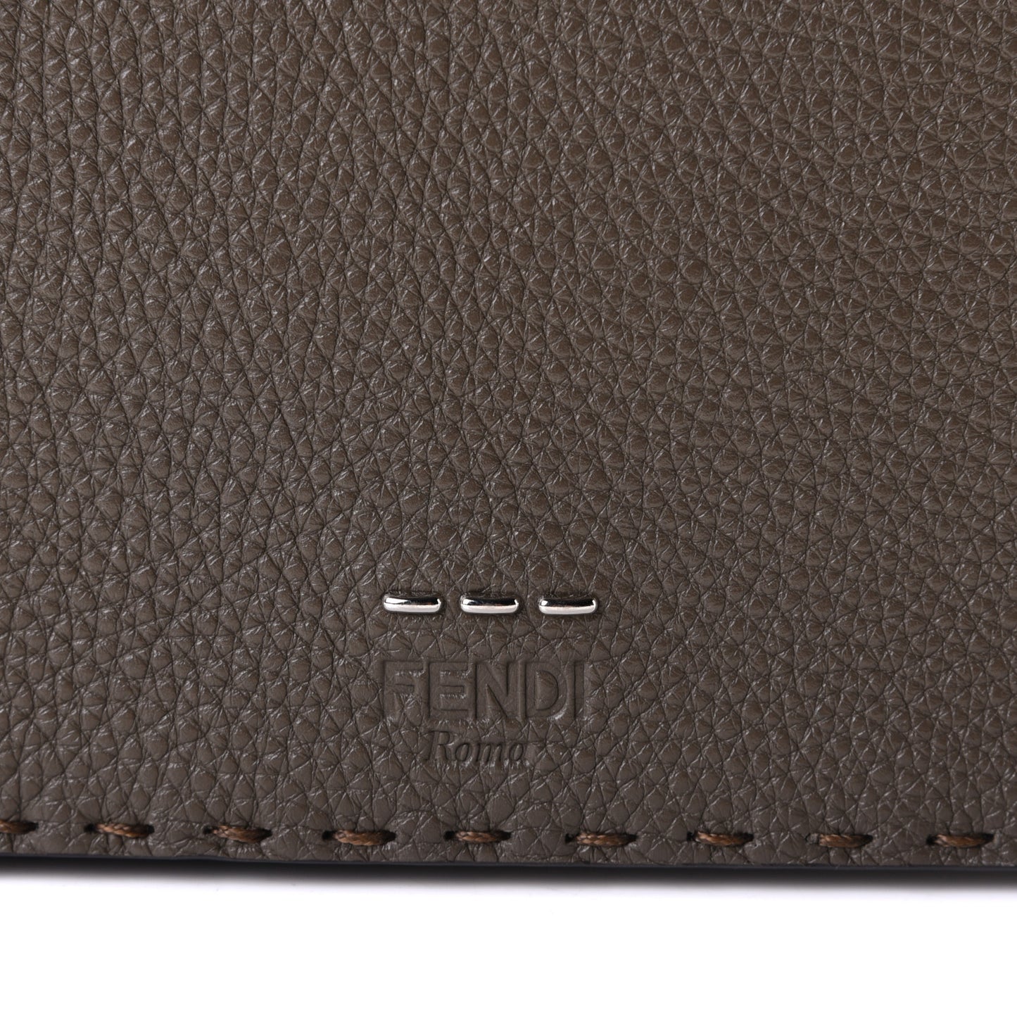 Cuoio Romano Selleria Metal Stitch Messenger Brown