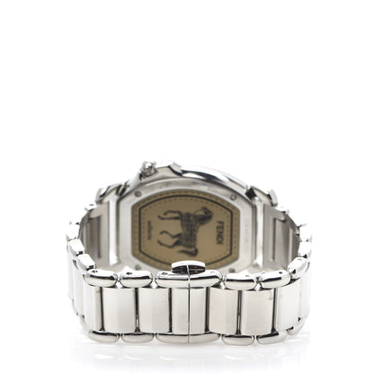 Fendi Stainless Steel 34mm Selleria Tonneau Quartz Watch 4 of 8
