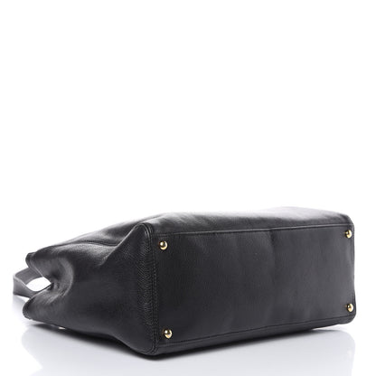 Chanel Calfskin Cerf Executive Shopper Tote Black 4 of 18