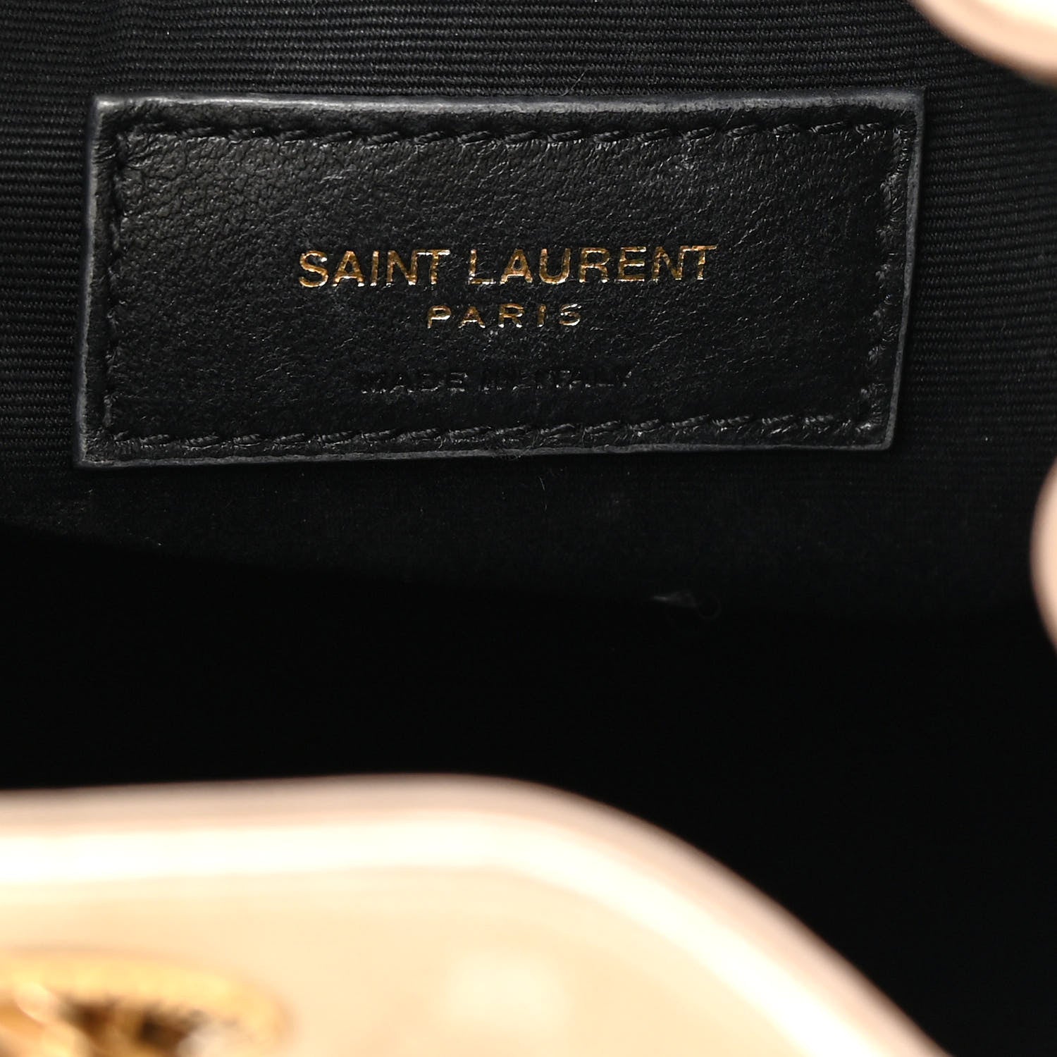 Saint Laurent Lambskin Matelasse Monogram Joe Backpack Pale Gold 6 of 19
