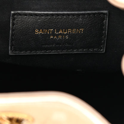 Saint Laurent Lambskin Matelasse Monogram Joe Backpack Pale Gold 6 of 19