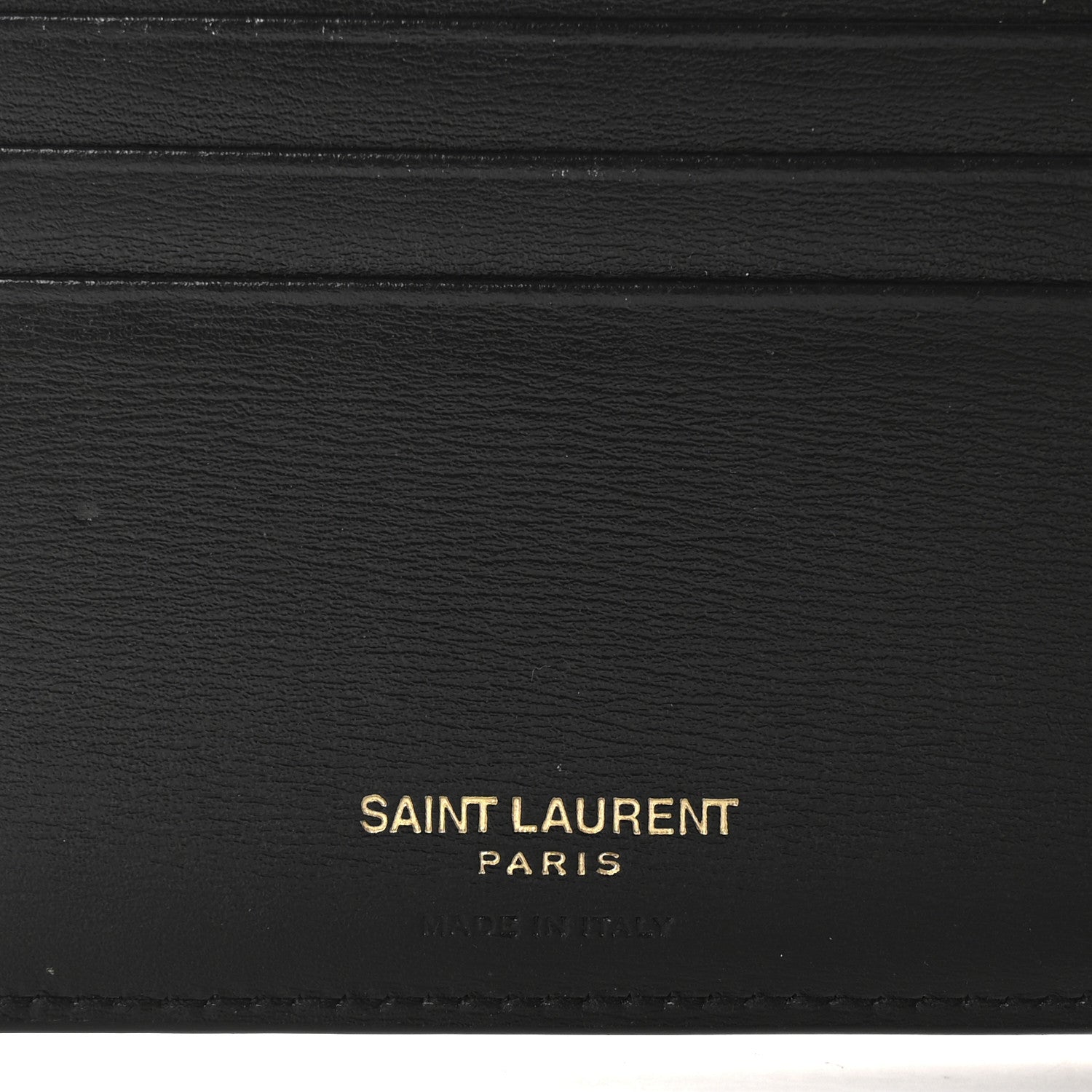 Saint Laurent Shiny Calfskin Tiny Bi-Wallet Black 6 of 8