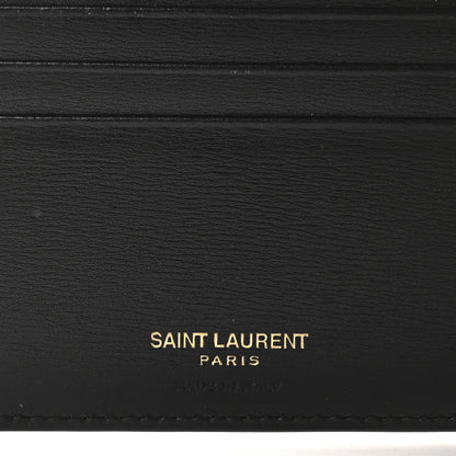 Saint Laurent Shiny Calfskin Tiny Bi-Wallet Black 6 of 8