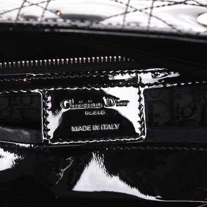 Christian Dior Patent Cannage Large Lady Dior Black 7 of 8