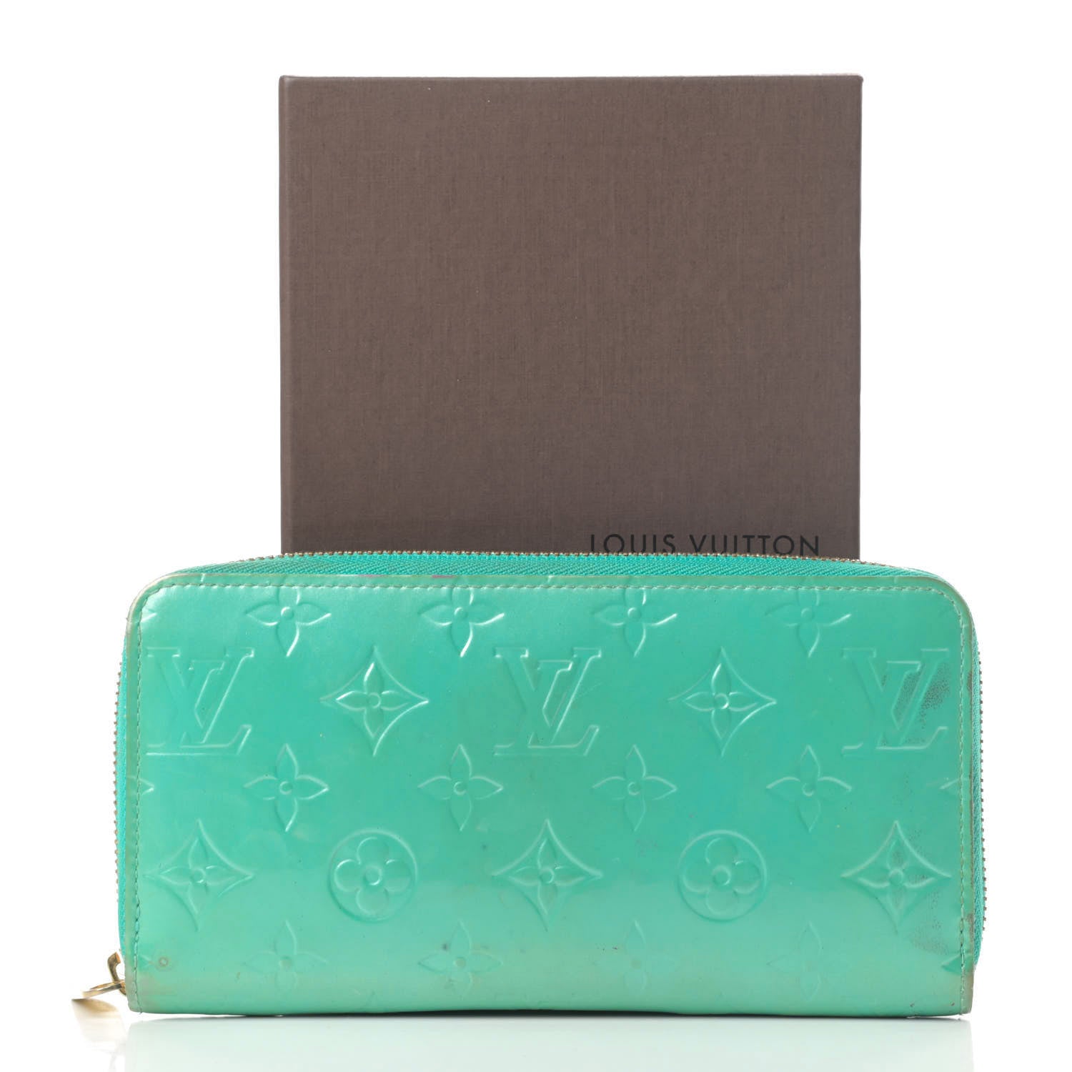 Louis Vuitton Vernis Zippy Wallet Blue Lagon 17 of 17