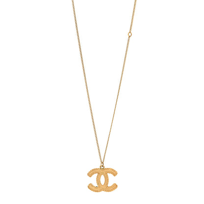 Chanel Metal CC Necklace Matte Gold 1 of 6