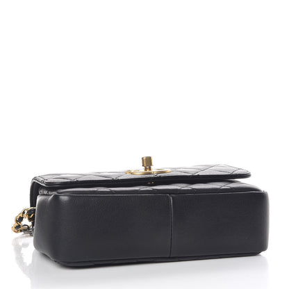 Chanel Lambskin Quilted Small Camellia Flower Flap Black 5 of 11