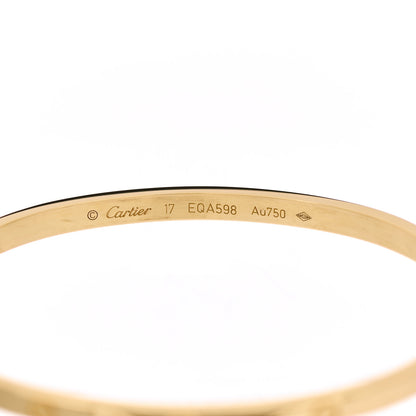 Cartier 18K Yellow Gold Small LOVE Bracelet 17 4 of 5