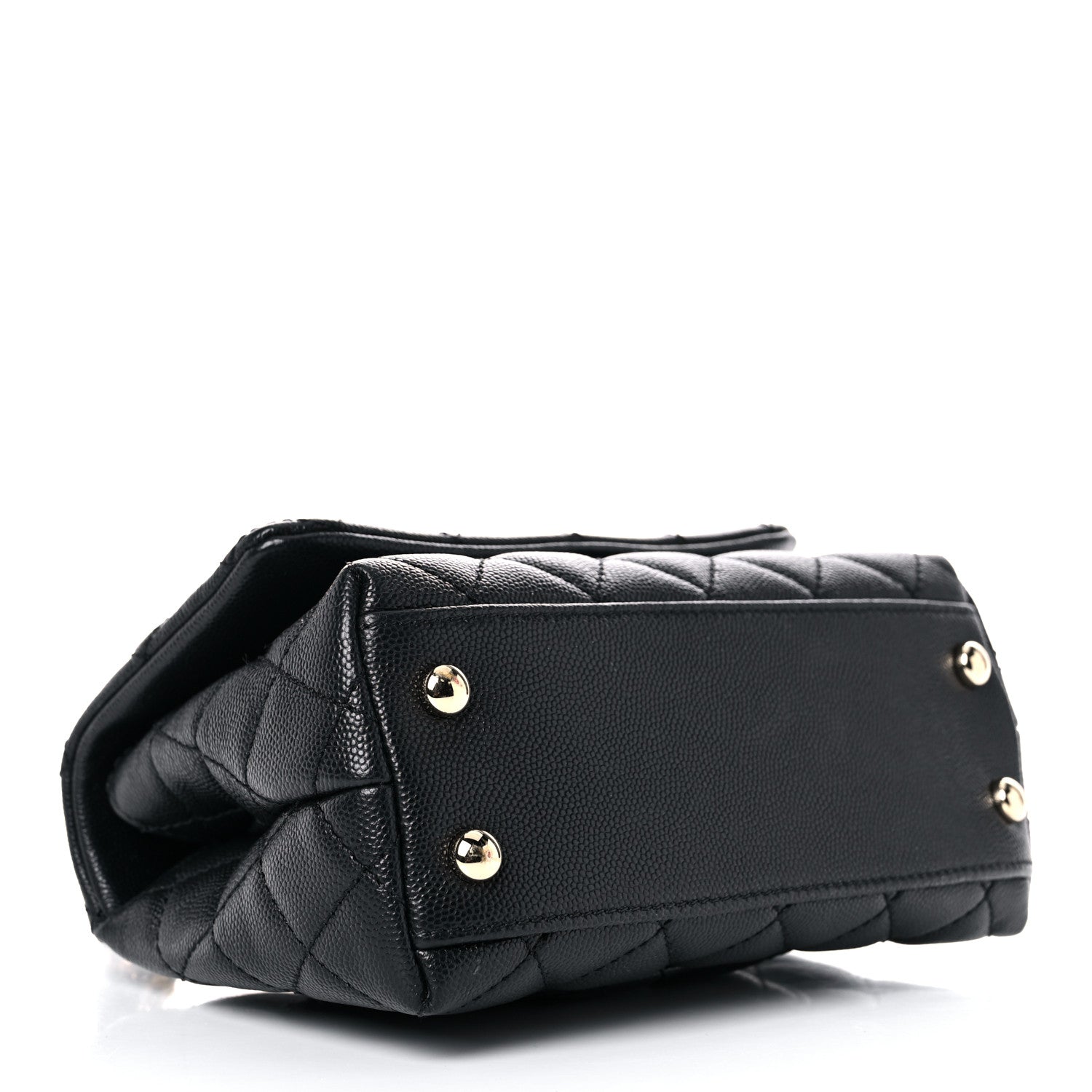 Chanel Caviar Quilted Extra Mini Coco Handle Flap Black 4 of 13