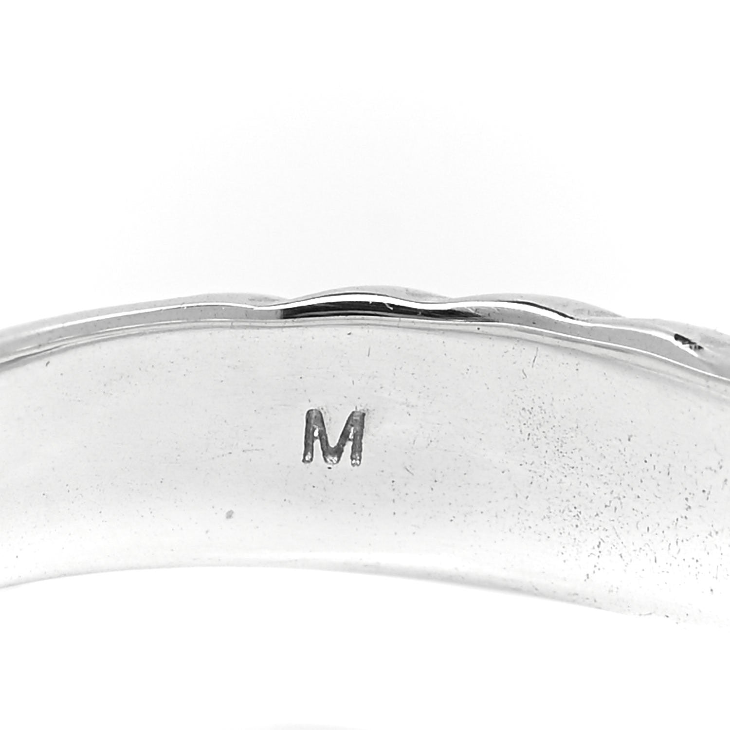 David Yurman Sterling Silver Diamond 5mm Crossover Ring 54 7 4 of 5