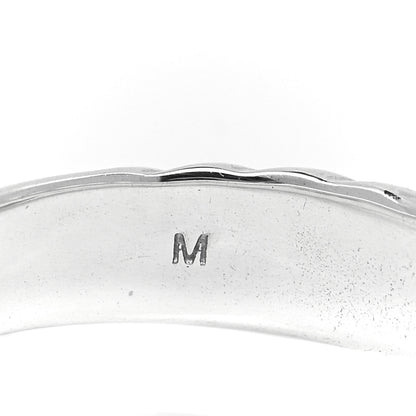 David Yurman Sterling Silver Diamond 5mm Crossover Ring 54 7 4 of 5