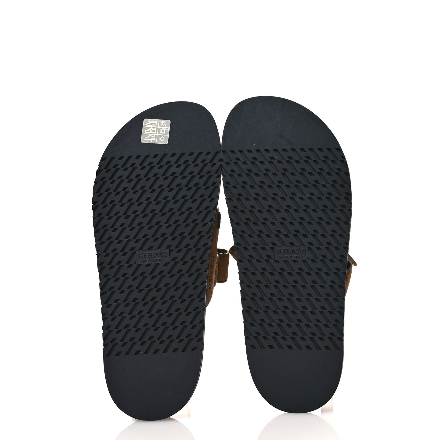 Suede Goatskin Womens Chypre Sandals 39 Brun Fume Black