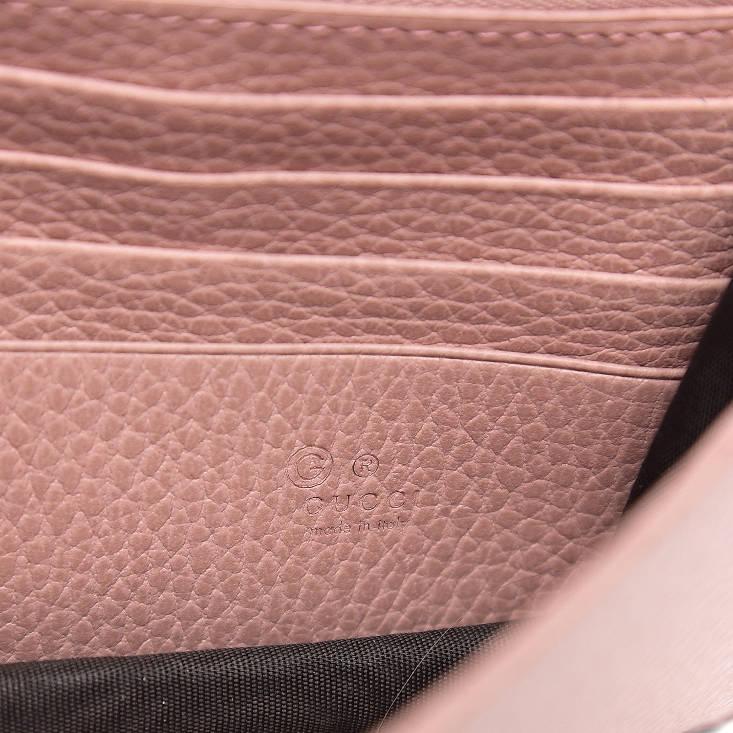 Gucci Dollar Calfskin Interlocking G Chain Wallet Soft Pink 5 of 8
