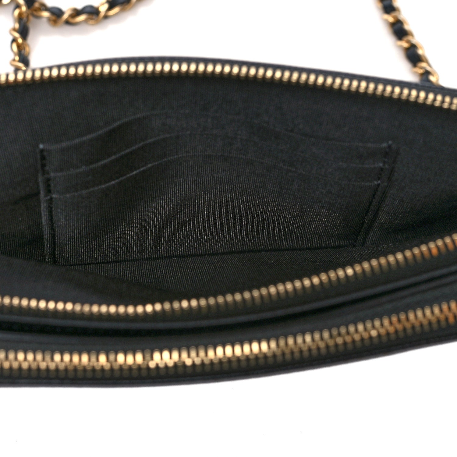 Chanel Caviar Studded Small Deauville Clutch With Chain Black 7 of 11