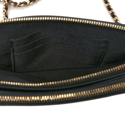 Chanel Caviar Studded Small Deauville Clutch With Chain Black 7 of 11