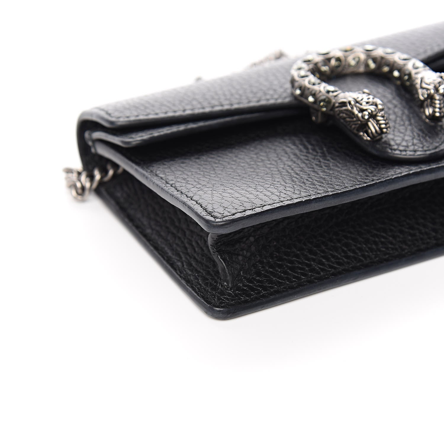 Gucci Calfskin Super Mini Dionysus Shoulder Bag Black 7 of 10