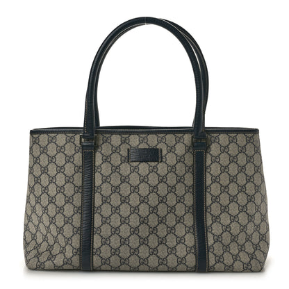 Gucci GG Plus Monogram Medium Joy Tote Navy 1 of 12