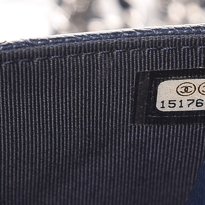 Chanel Caviar Quilted Wallet On Chain WOC Navy Blue 10 of 11