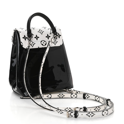 Louis Vuitton Patent Monogram Hot Springs Backpack Black White 3 of 9