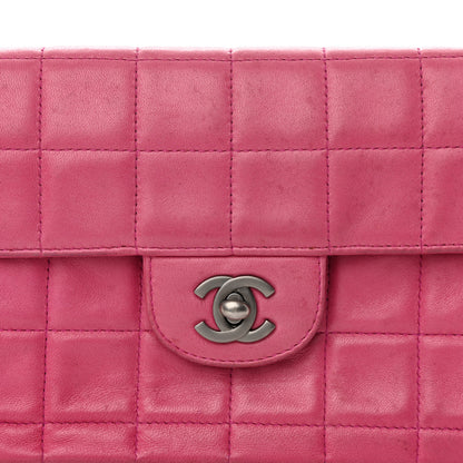 Chanel Lambskin East West Chocolate Bar Flap Pink 9 of 13