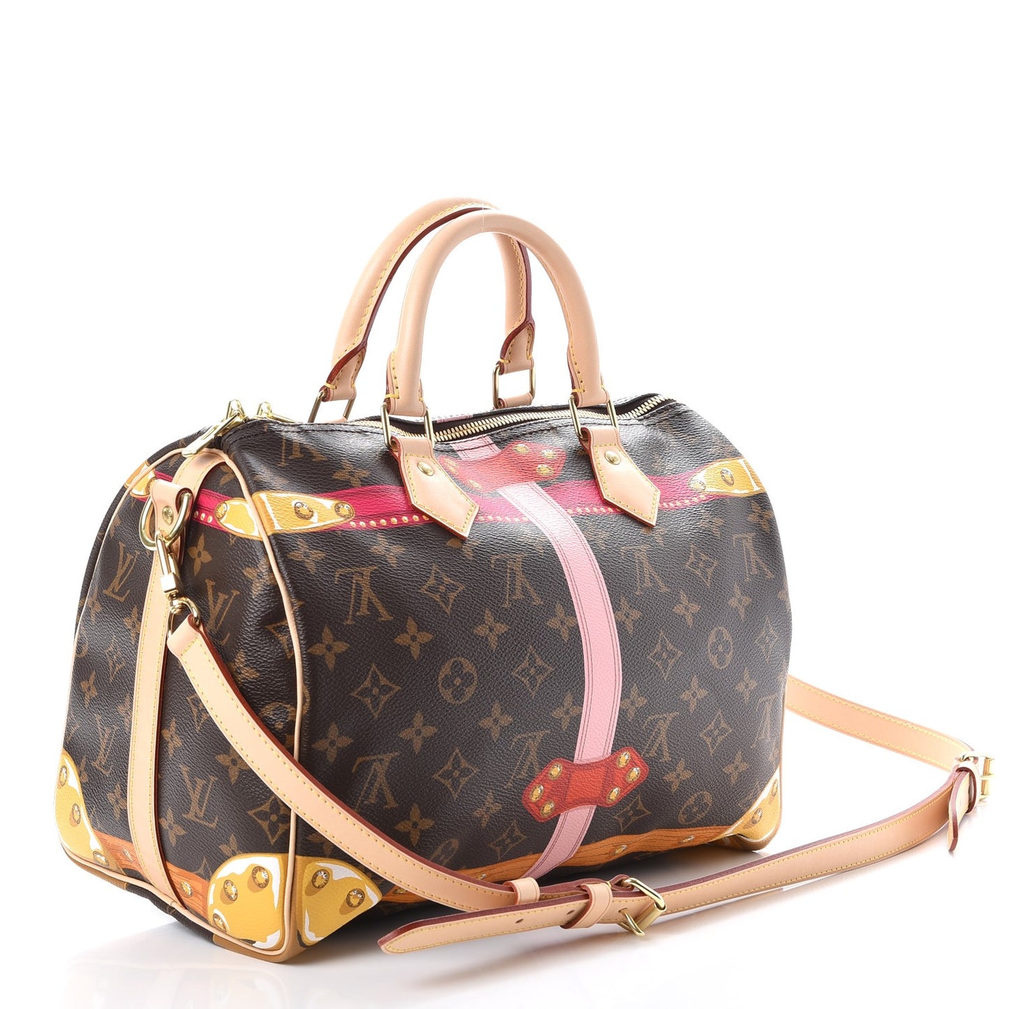 Monogram Summer Trunks Speedy Bandouliere 30
