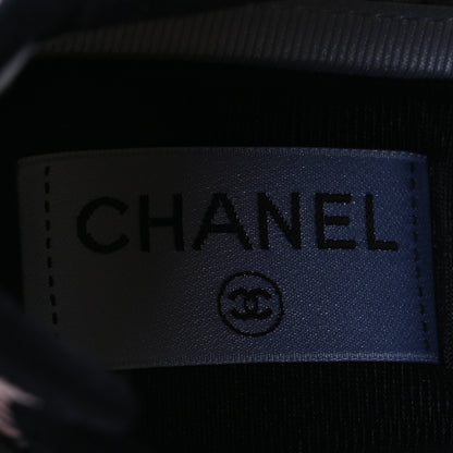 Chanel Suede Calfskin Nylon Grosgrain CC Sneakers 40 Light Pink 9 of 13