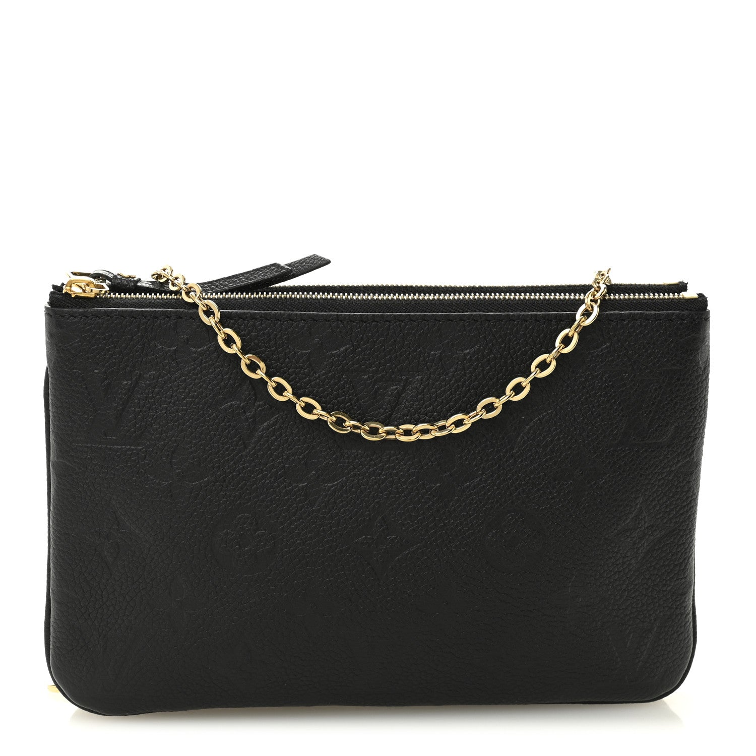 Louis Vuitton Empreinte Double Zip Pochette Black 1 of 10
