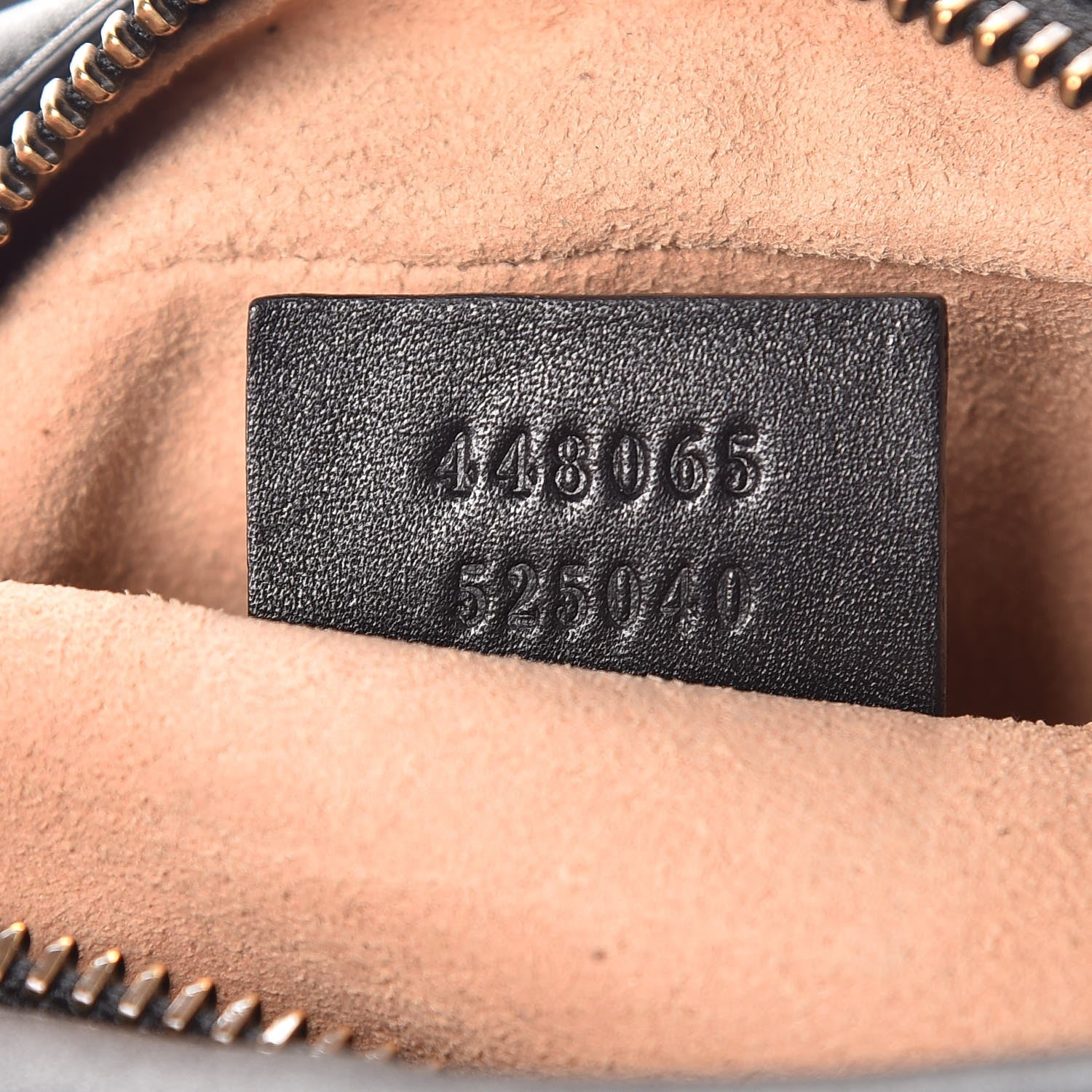 Gucci Calfskin Matelasse Mini GG Marmont Chain Shoulder Bag Black 7 of 7